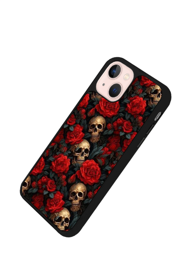 iPhone 13/14 Uyumlu KuruKafa Tasarımlı Glossy Premium Kılıf