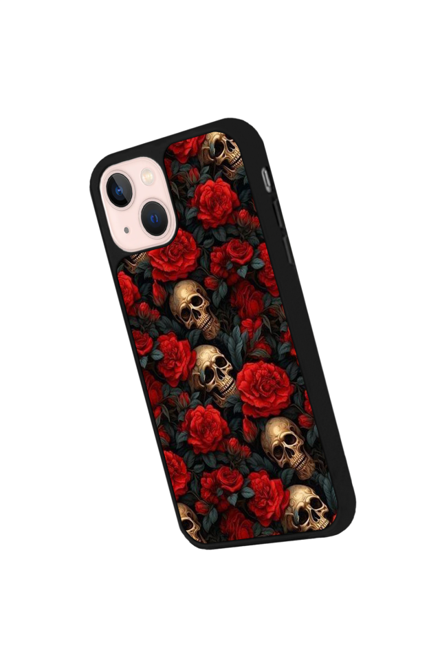 iPhone 13/14 Uyumlu KuruKafa Tasarımlı Glossy Premium Kılıf