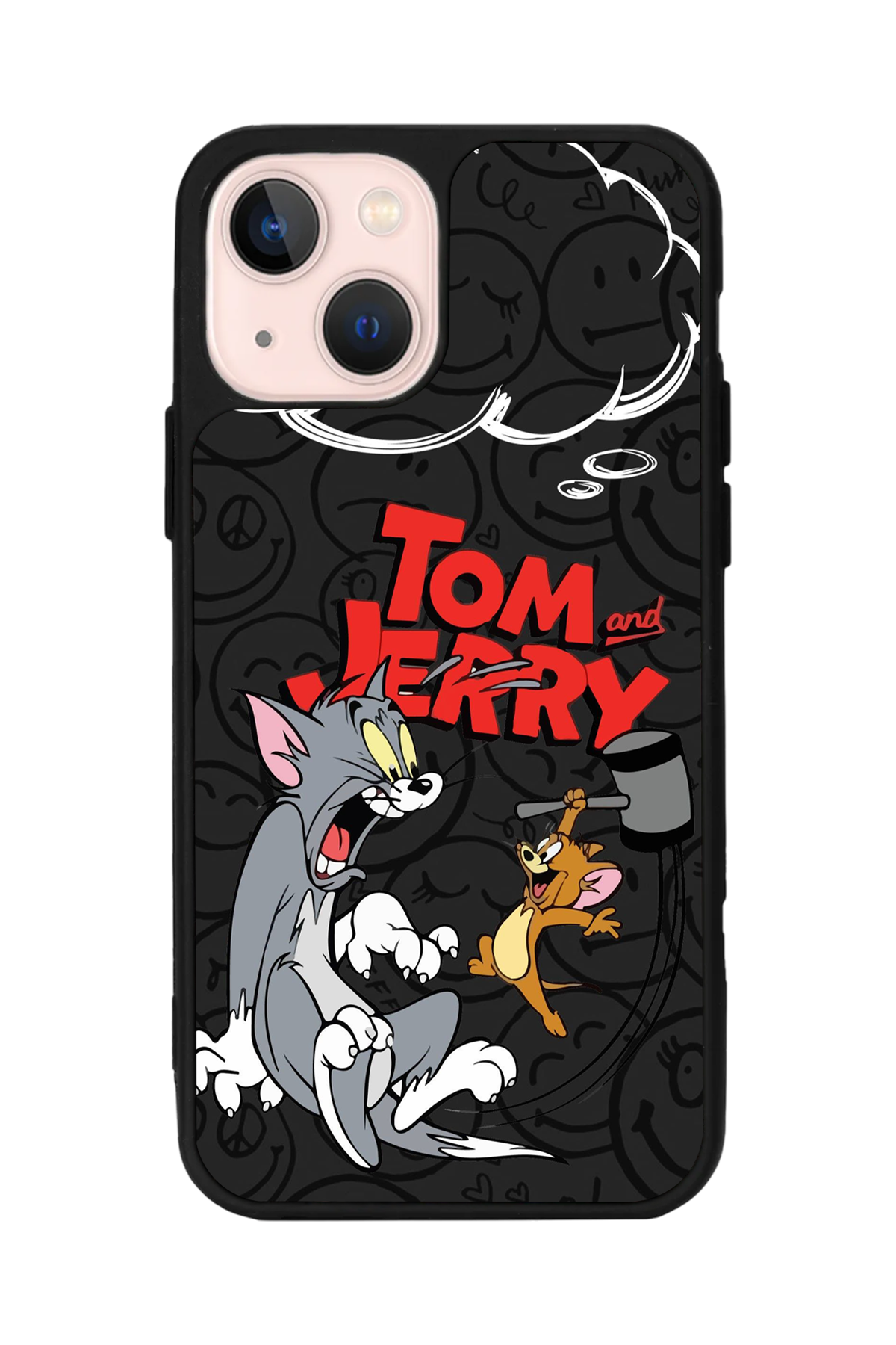 iPhone 14 Plus Uyumlu Tom And Jerry Tasarımlı Glossy Premium Kılıf