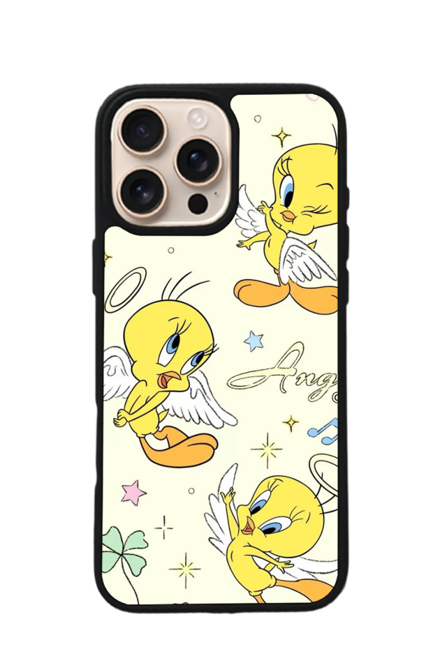 iPhone 14 Pro Max Uyumlu Tweety Tasarımlı Glossy Premium Kılıf