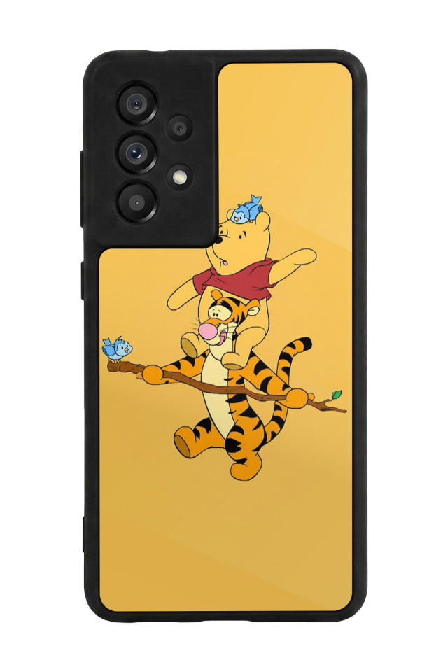 Samsung Galaxy A73 Uyumlu Winnie Tasarımlı Glossy Premium Kılıf