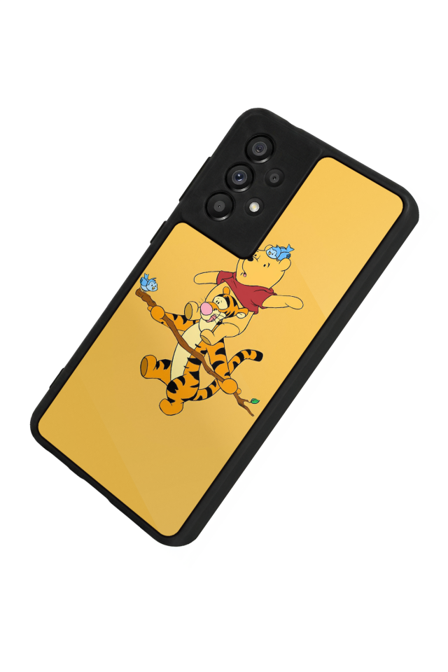 Samsung Galaxy A73 Uyumlu Winnie Tasarımlı Glossy Premium Kılıf