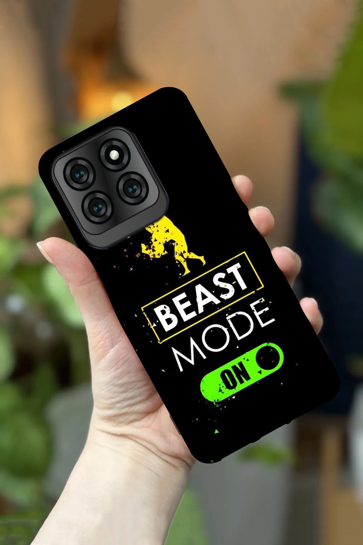 Reeder S71 Uyumlu Kamera Korumalı Beast Mode Desenli HD Baskılı Silikon Kılıf
