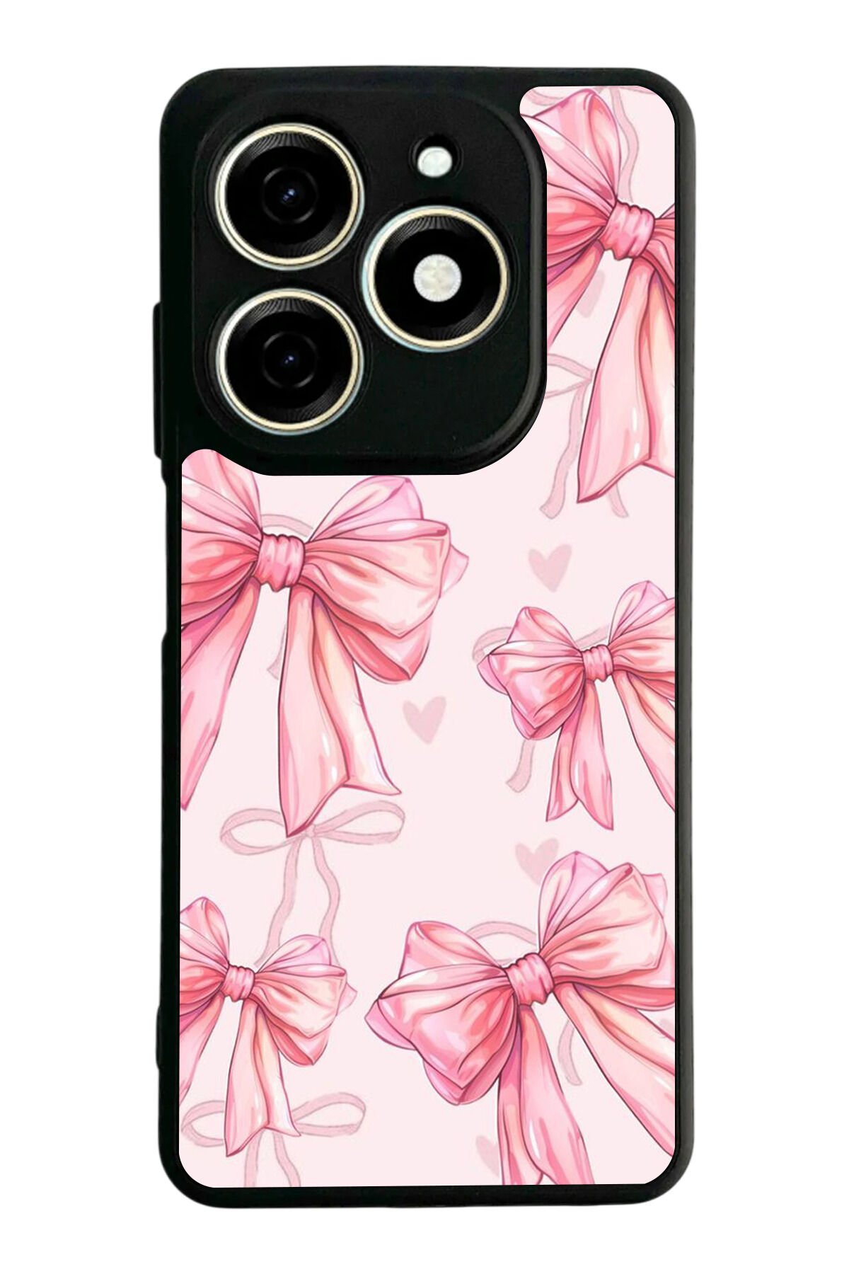 Tecno Spark 20/20C Uyumlu Kurdele Tasarımlı Glossy Premium Kılıf