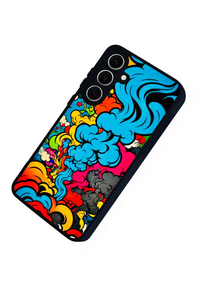 Samsung Galaxy S24 FE Uyumlu Abstract Tasarımlı Glossy Premium Kılıf