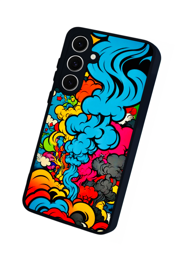 Samsung Galaxy S24 FE Uyumlu Abstract Tasarımlı Glossy Premium Kılıf