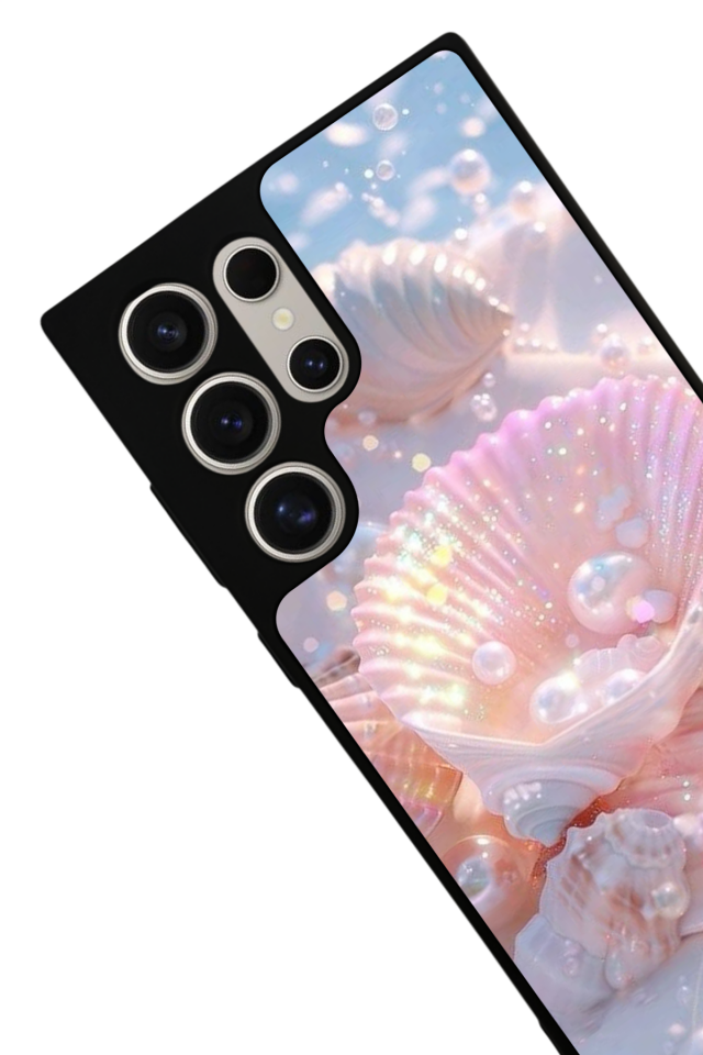 Samsung Galaxy S24 Ultra Uyumlu  İnci Tasarımlı Glossy Premium Kılıf