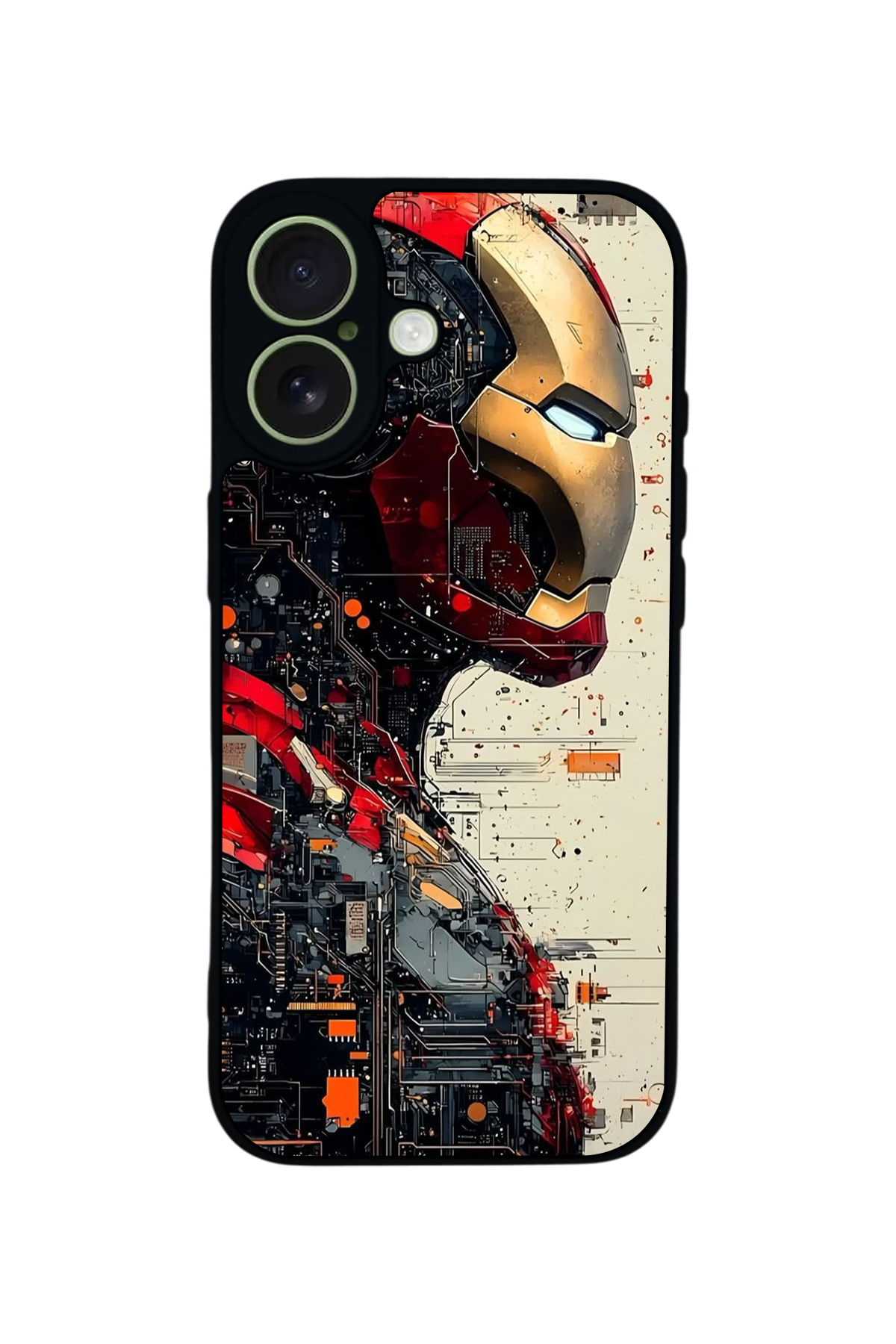 iPhone 17 Uyumlu  Iron Man ( Demir Adam ) Tasarımlı Glossy Premium Kılıf