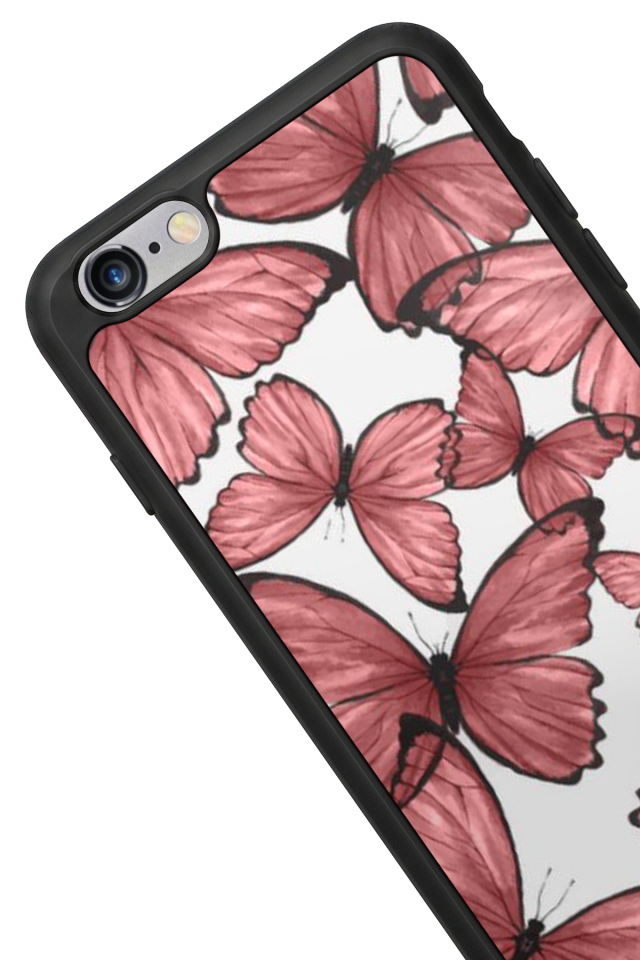 iPhone 6 Plus Uyumlu Kelebek Tasarımlı Glossy Premium Kılıf