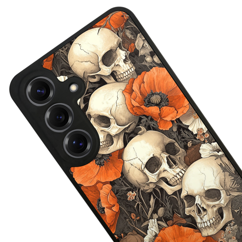 Samsung Galaxy S25 Uyumlu KuruKafa Tasarımlı Glossy Premium Kılıf