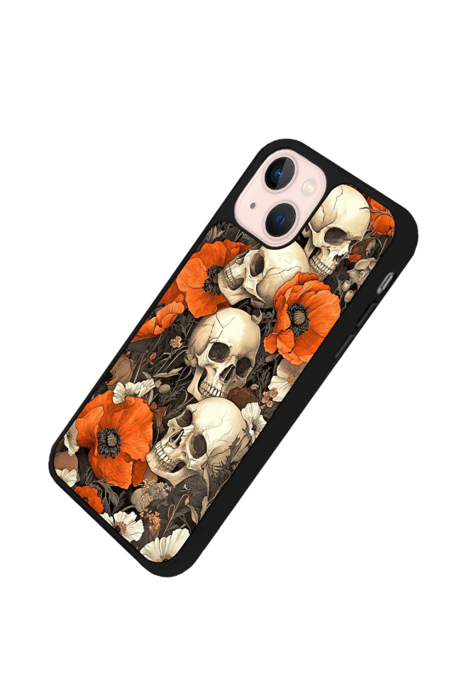 iPhone 13/14 Uyumlu KuruKafa Tasarımlı Glossy Premium Kılıf