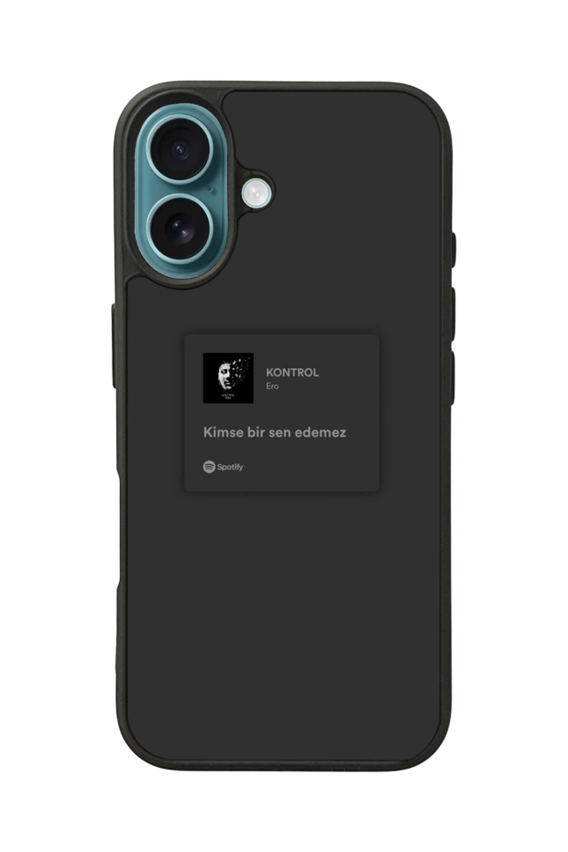 iPhone 16 Uyumlu Sarki Sozleri Tasarımlı Glossy Premium Kılıf