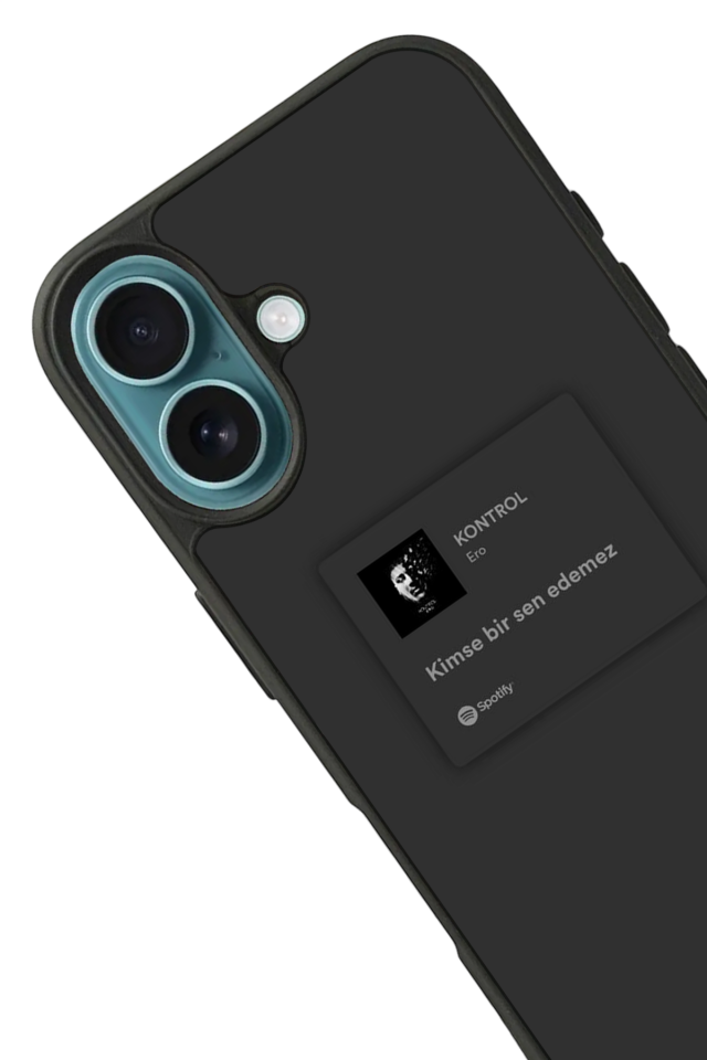 iPhone 16 Uyumlu Sarki Sozleri Tasarımlı Glossy Premium Kılıf