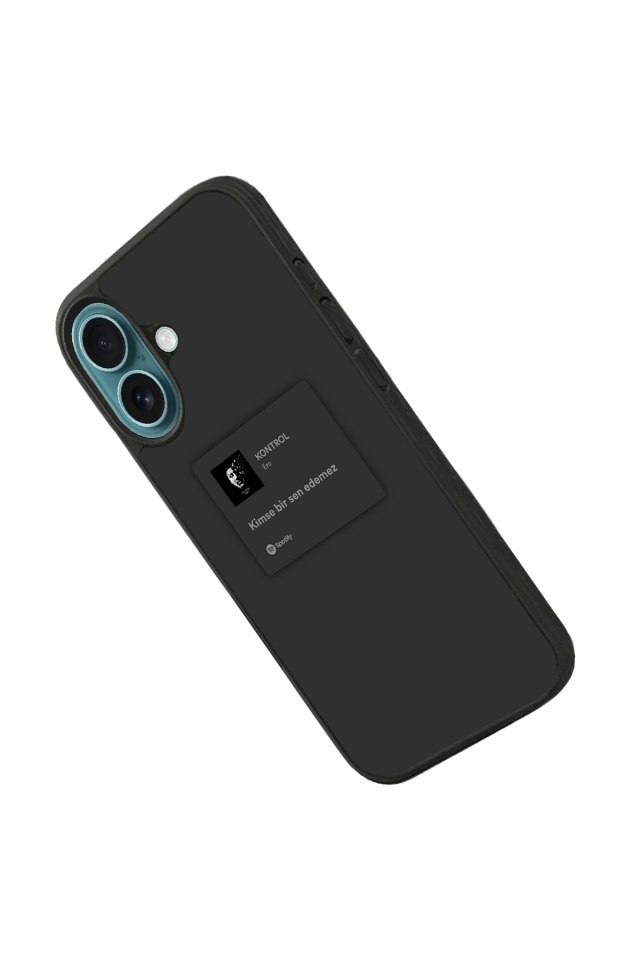 iPhone 16 Uyumlu Sarki Sozleri Tasarımlı Glossy Premium Kılıf