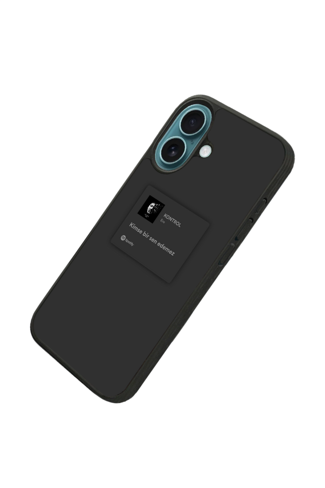 iPhone 16 Uyumlu Sarki Sozleri Tasarımlı Glossy Premium Kılıf