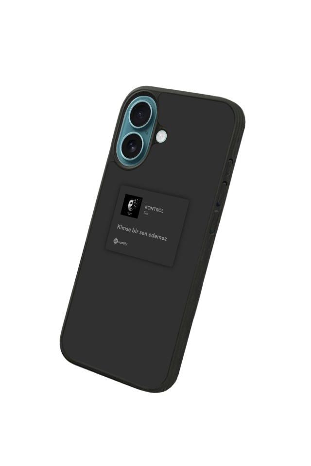 iPhone 16 Uyumlu Sarki Sozleri Tasarımlı Glossy Premium Kılıf