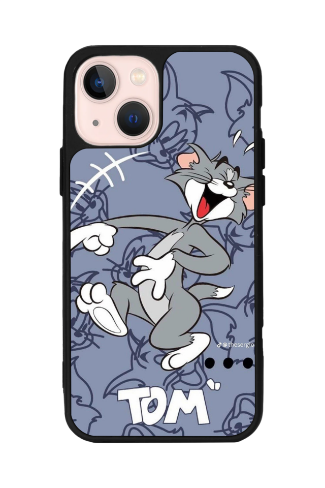 iPhone 14 Plus Uyumlu Tom And Jerry Tasarımlı Glossy Premium Kılıf