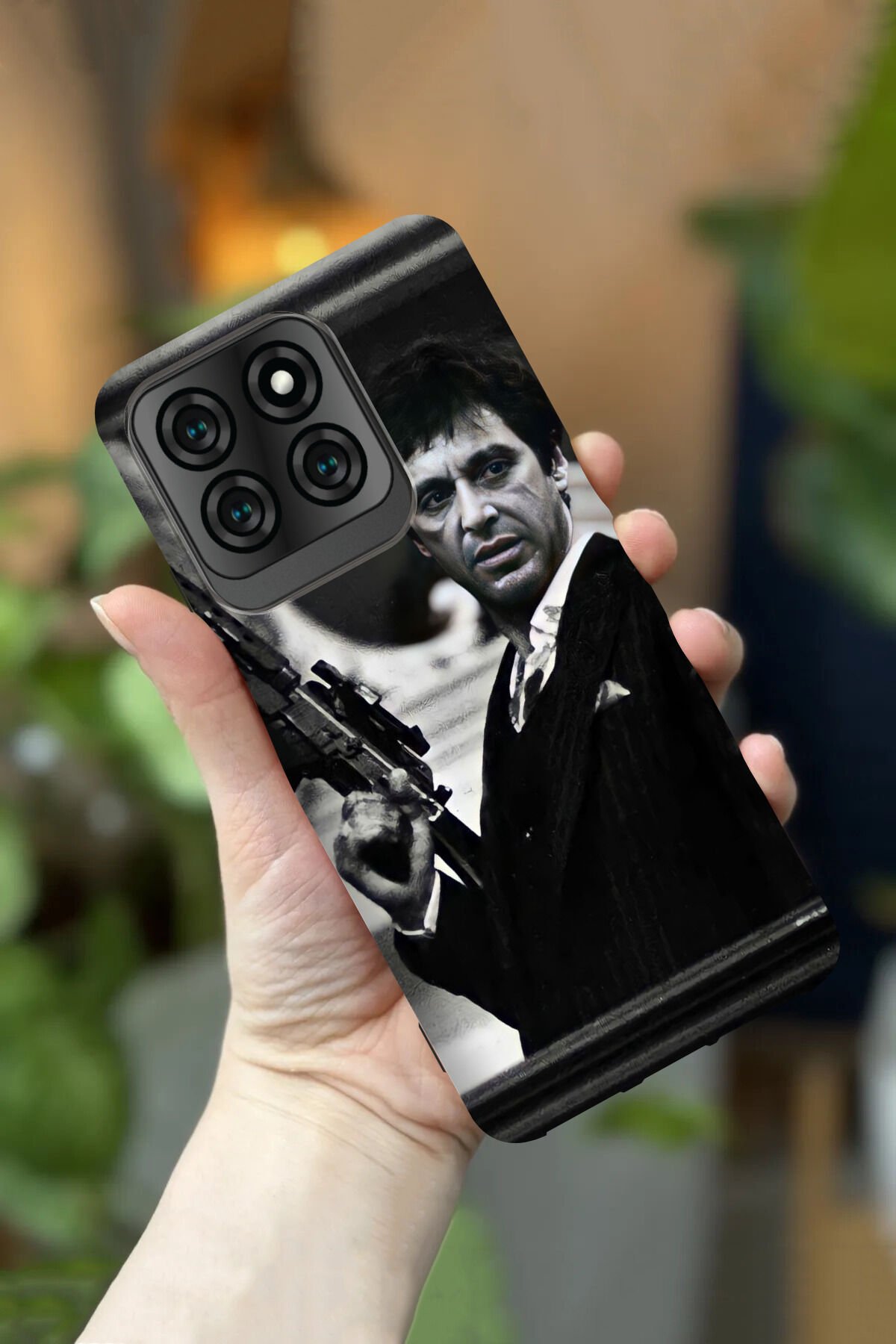 Reeder S71 Uyumlu Kamera Korumalı Scarface Desenli HD Baskılı Silikon Kılıf