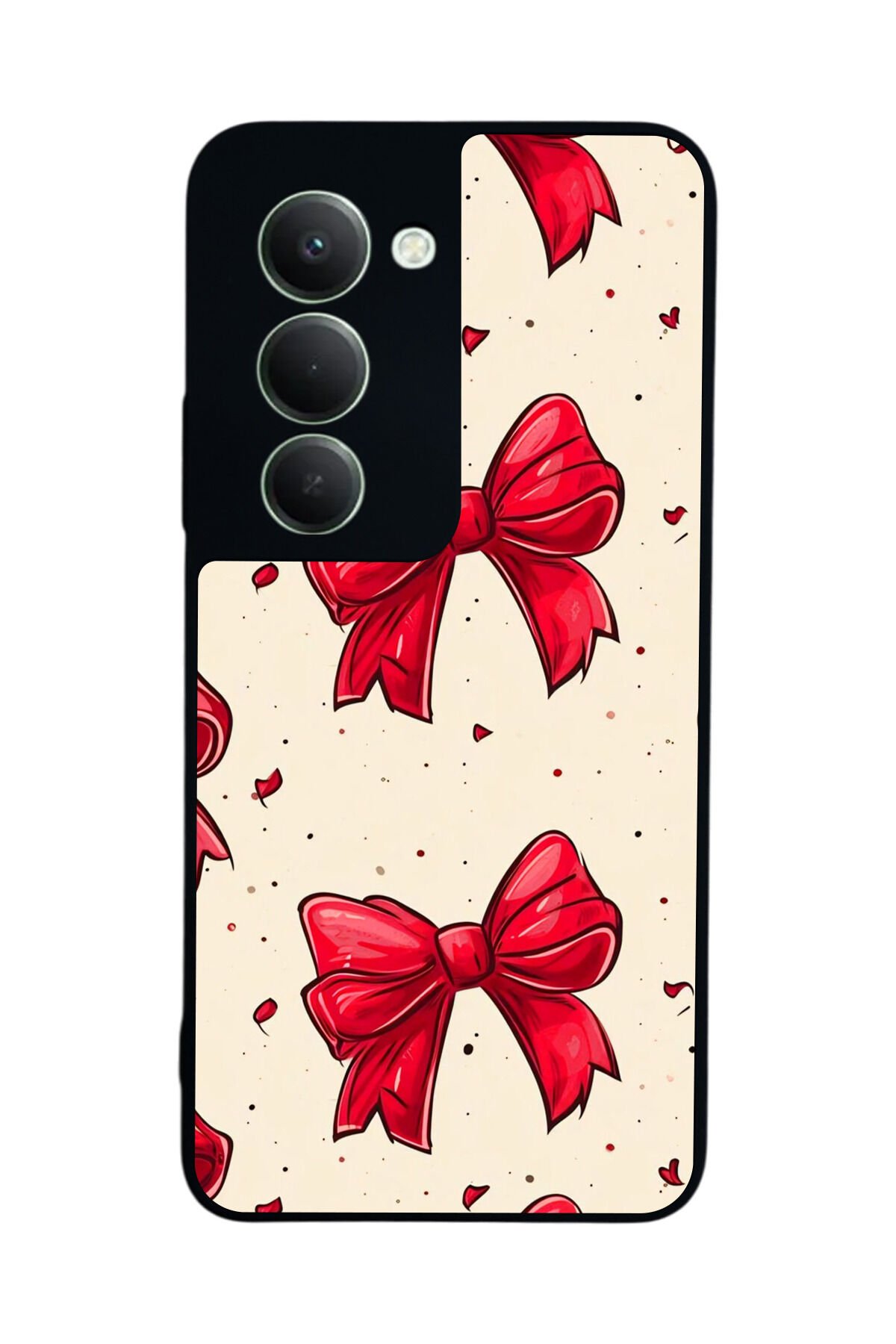Xiaomi Redmi 15 5G Uyumlu Kurdele Tasarımlı Glossy Premium Kılıf