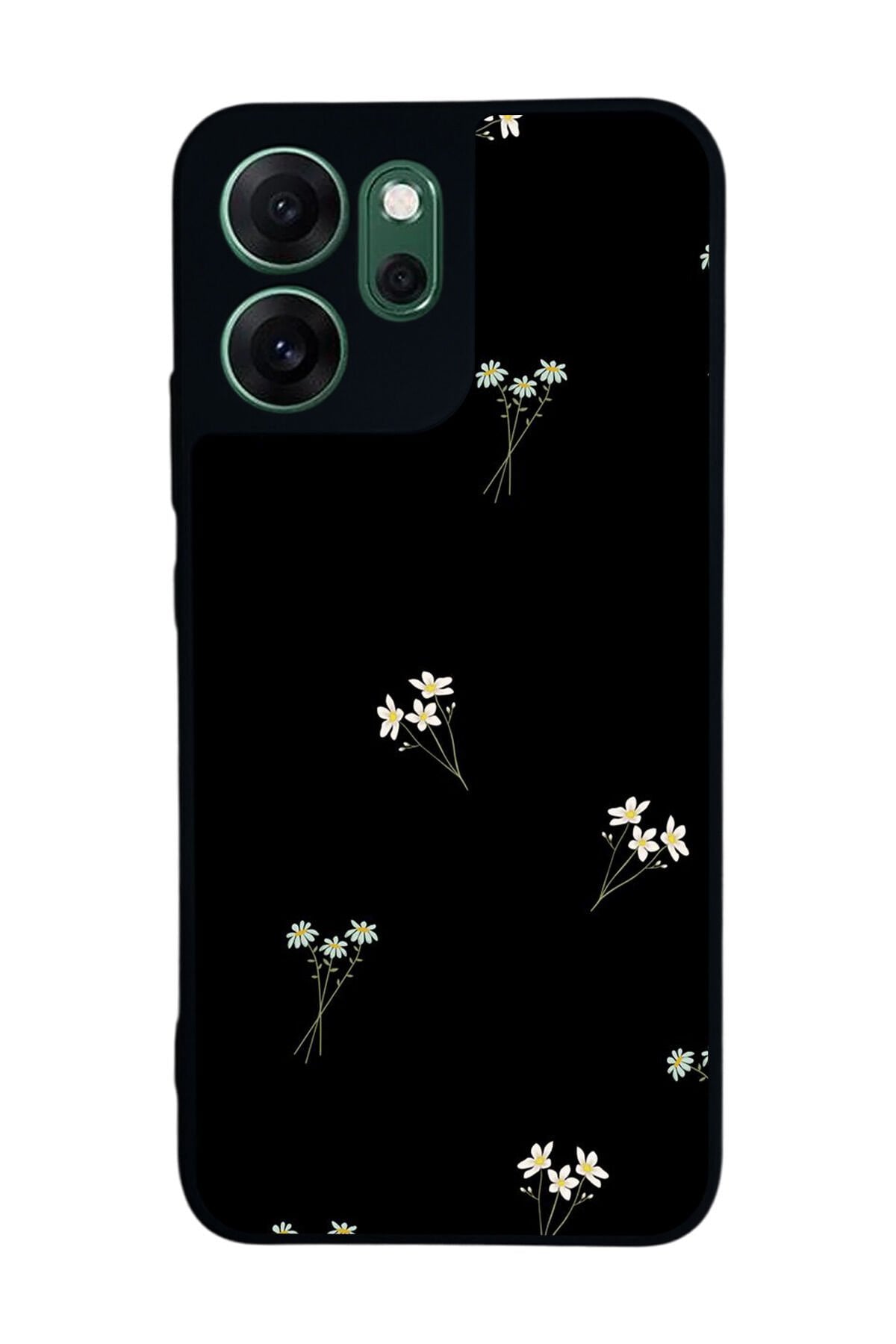 Oppo Reno 14F Uyumlu Cicek Tasarımlı Glossy Premium Kılıf