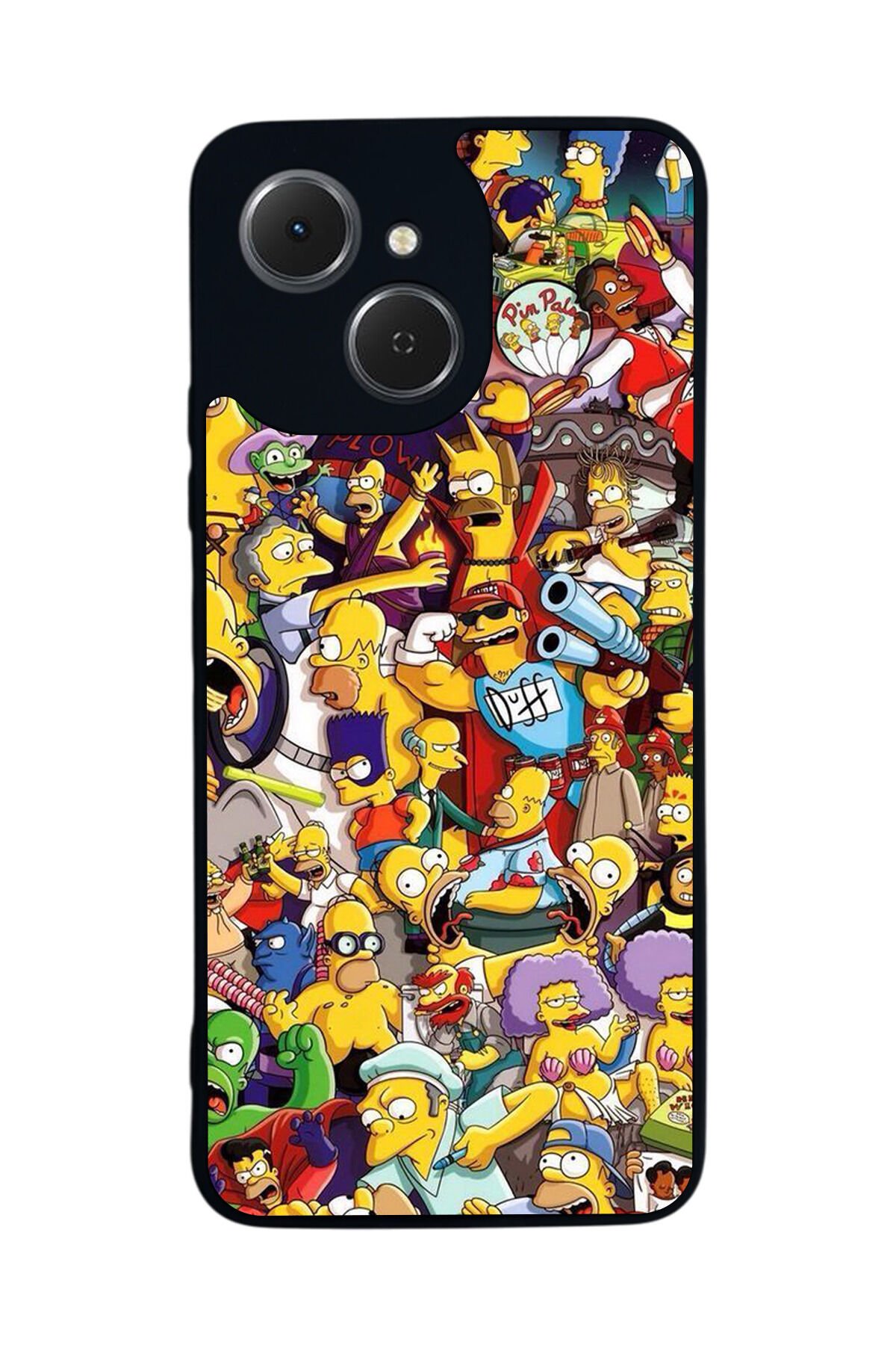 Tecno Spark 40C Uyumlu The Simpsons Tasarımlı Glossy Premium Kılıf
