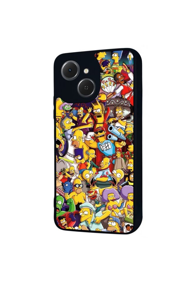 Tecno Spark 40C Uyumlu The Simpsons Tasarımlı Glossy Premium Kılıf