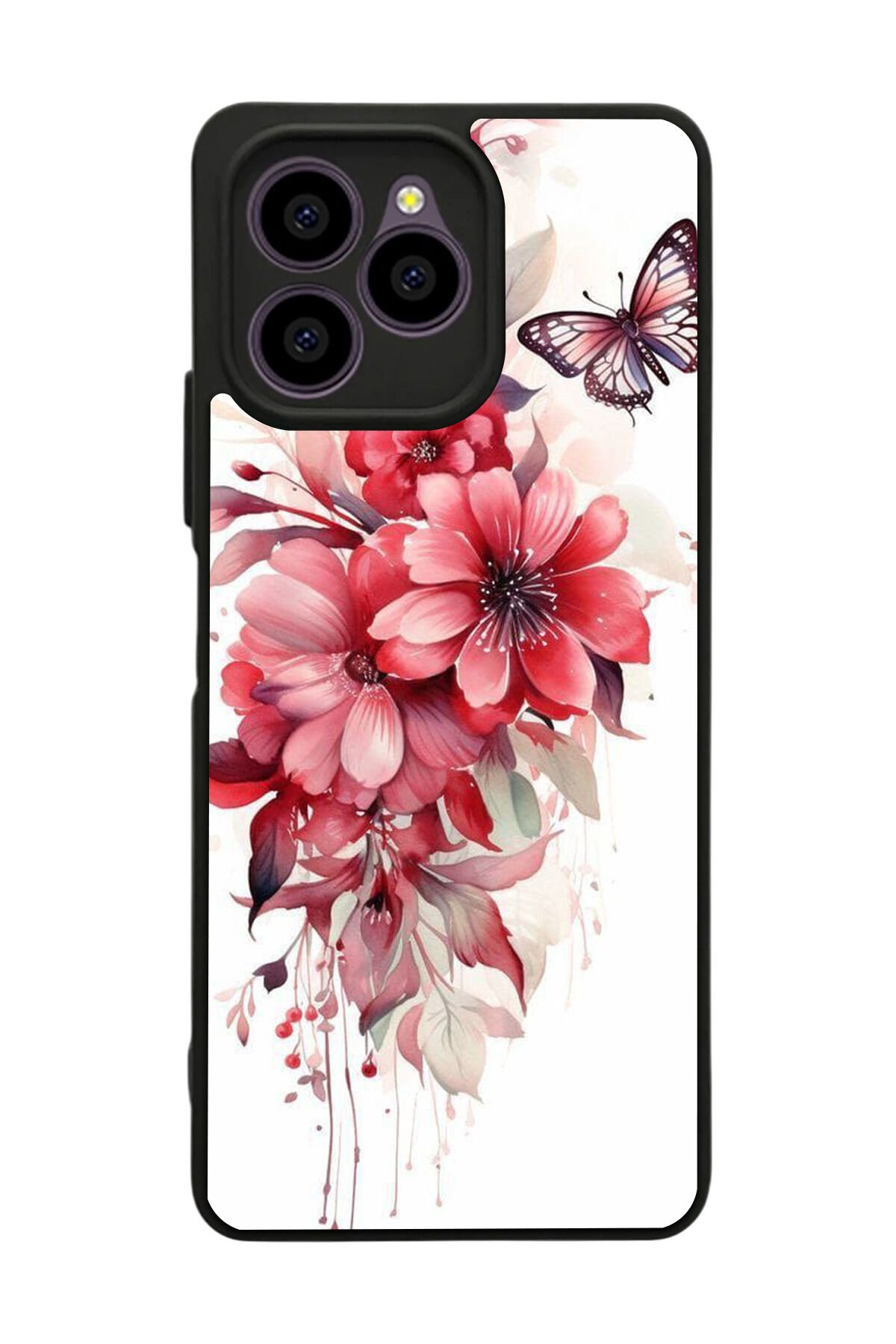 Omix X6 Uyumlu Floral Tasarımlı Glossy Premium Kılıf
