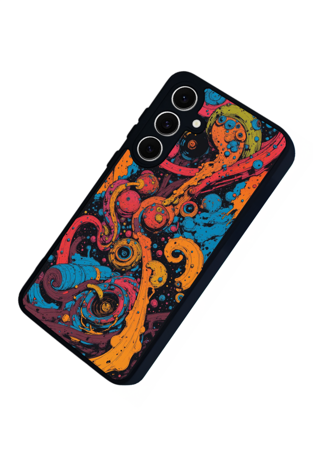 Samsung Galaxy S24 FE Uyumlu Abstract Tasarımlı Glossy Premium Kılıf