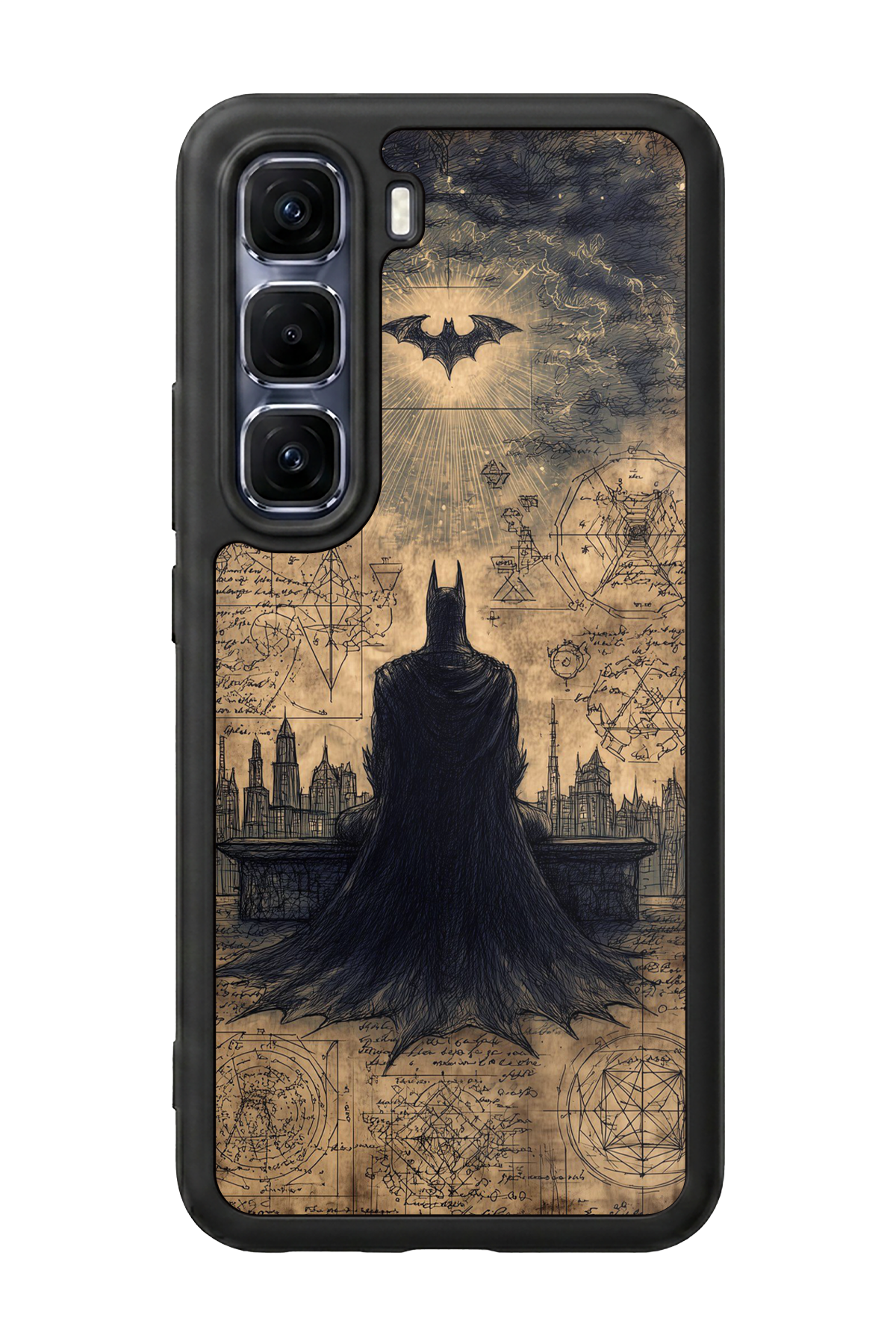 Infinix Hot 60 Pro Plus Uyumlu Batman Tasarımlı Glossy Premium Kılıf