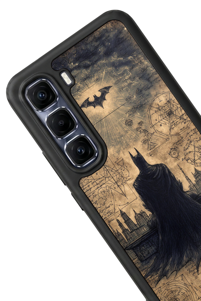 Infinix Hot 60 Pro Plus Uyumlu Batman Tasarımlı Glossy Premium Kılıf