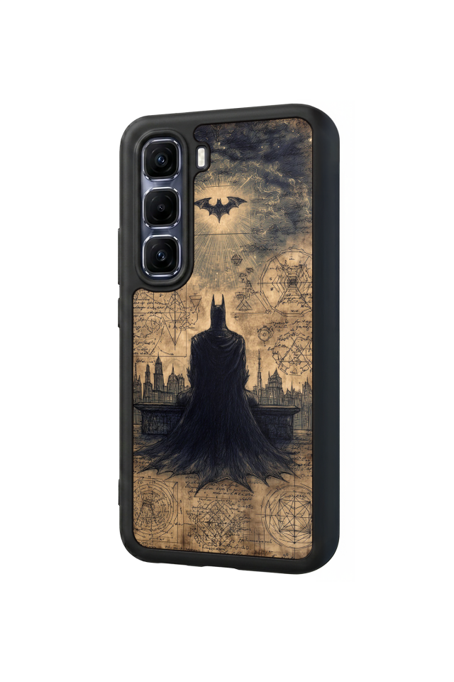 Infinix Hot 60 Pro Plus Uyumlu Batman Tasarımlı Glossy Premium Kılıf