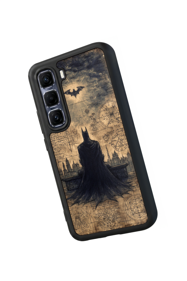 Infinix Hot 60 Pro Plus Uyumlu Batman Tasarımlı Glossy Premium Kılıf