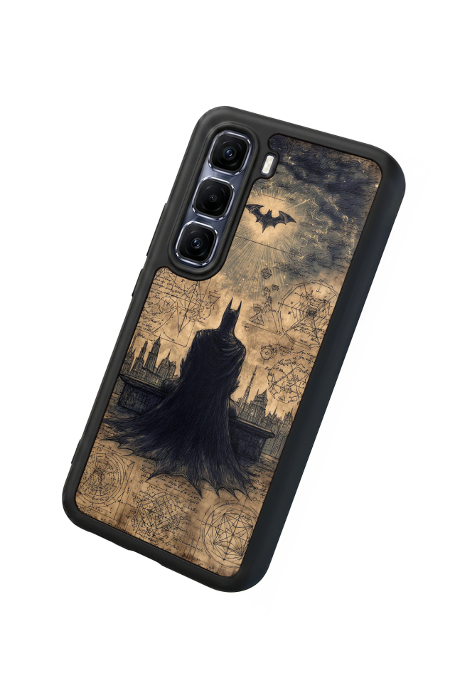 Infinix Hot 60 Pro Plus Uyumlu Batman Tasarımlı Glossy Premium Kılıf