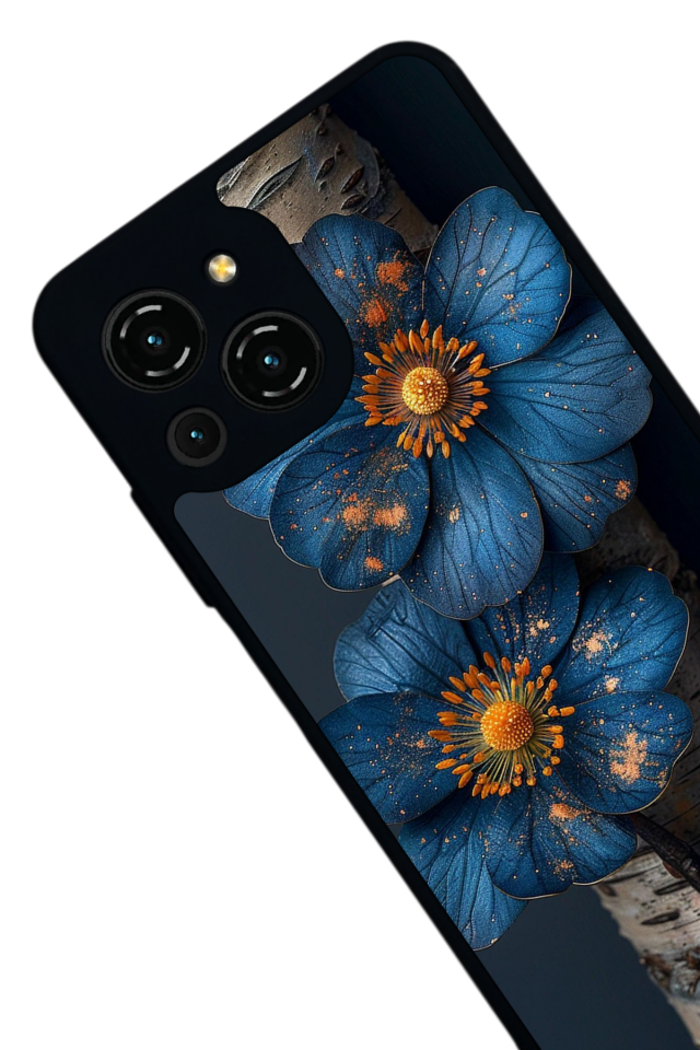 Reeder S23 Pro Max Uyumlu Cicek Tasarımlı Glossy Premium Kılıf