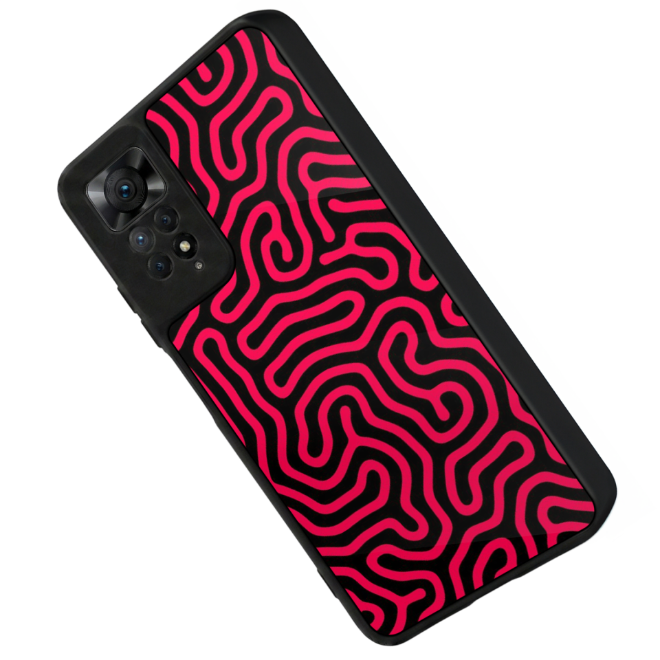 Xiaomi Redmi Note 11 Pro Uyumlu Çizgi Sanatı Tasarımlı Glossy Premium Kılıf