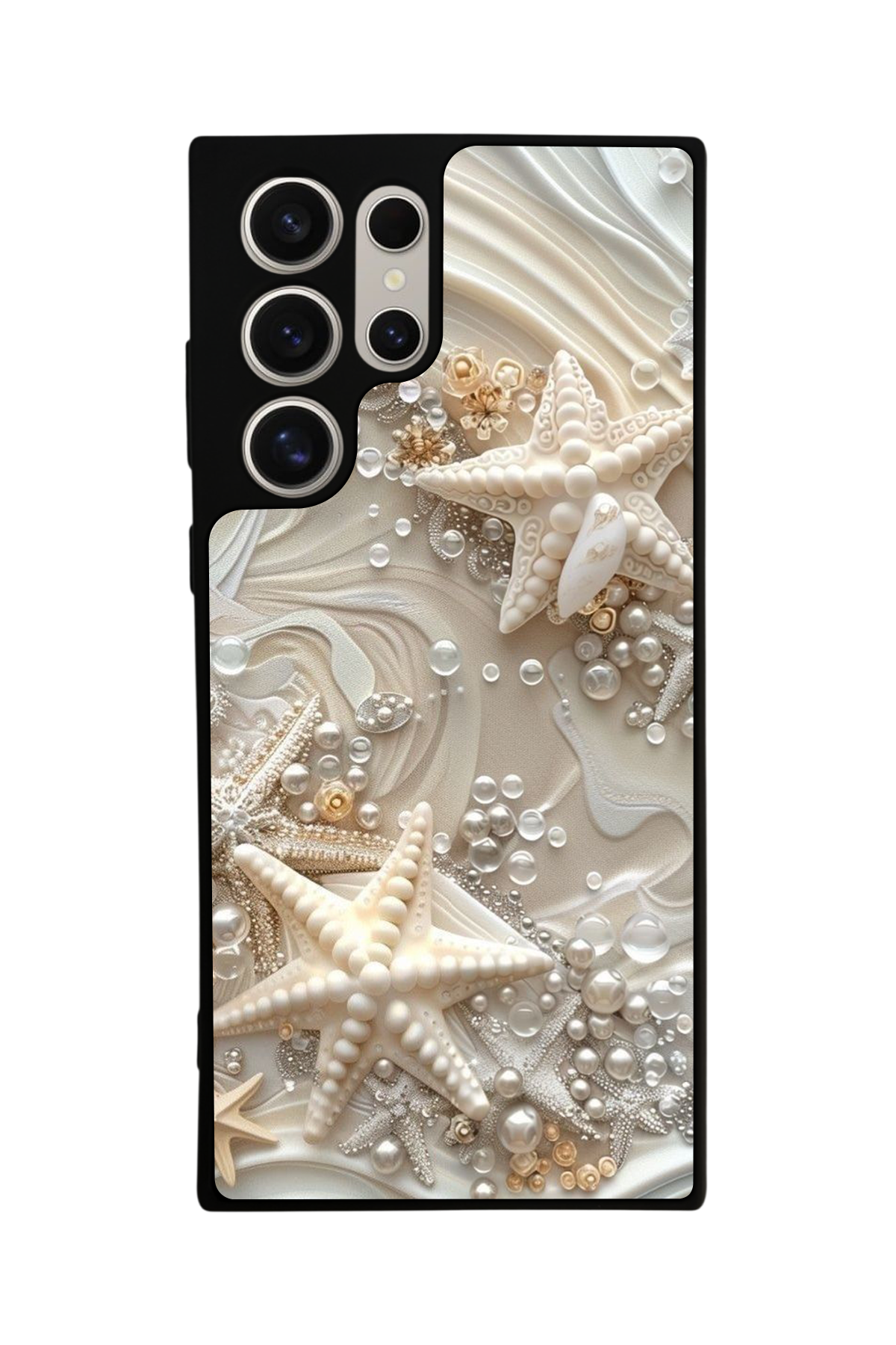 Samsung Galaxy S24 Ultra Uyumlu  İnci Tasarımlı Glossy Premium Kılıf