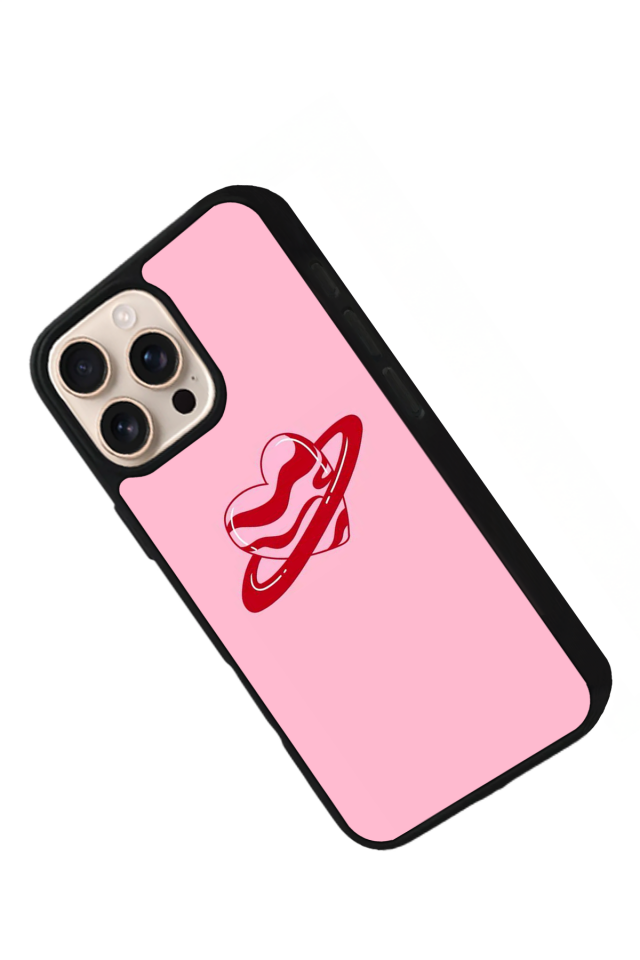 iPhone 16 Pro Max Uyumlu Kalp Love Tasarımlı Glossy Premium Kılıf