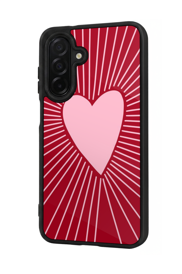 Samsung Galaxy A56 Uyumlu Kalp Love Tasarımlı Glossy Premium Kılıf