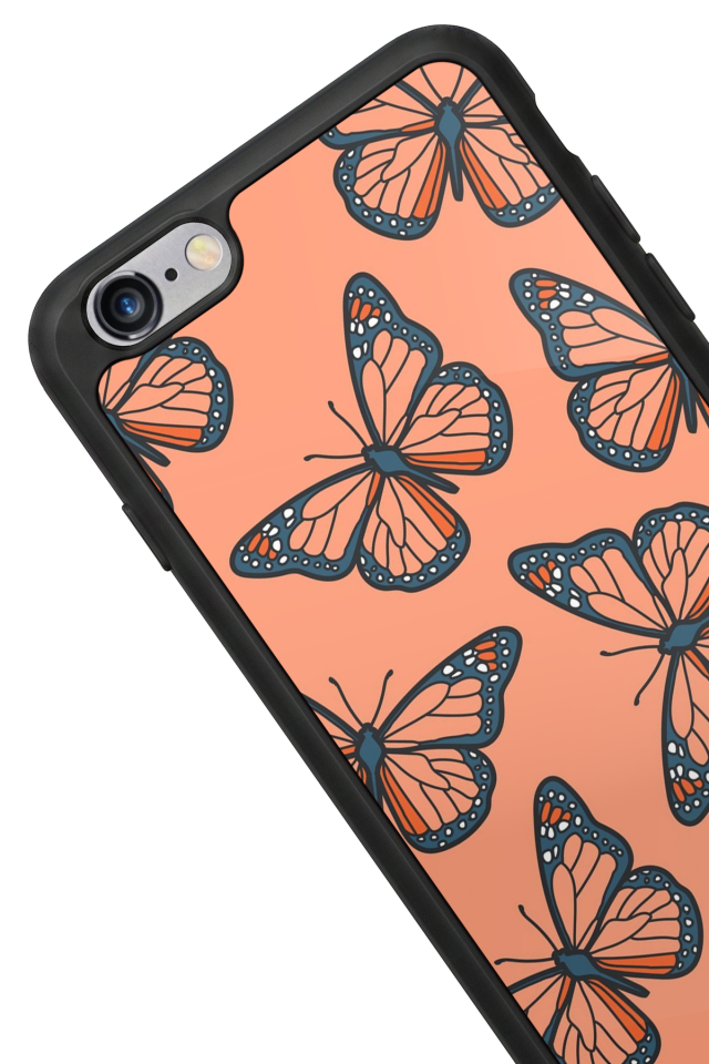 iPhone 6 Plus Uyumlu Kelebek Tasarımlı Glossy Premium Kılıf