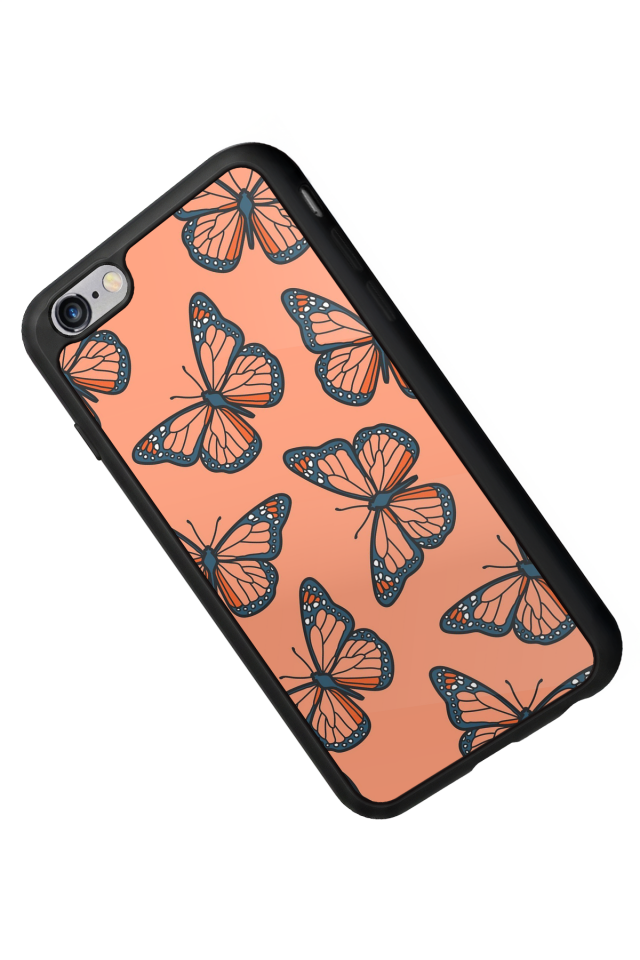 iPhone 6 Plus Uyumlu Kelebek Tasarımlı Glossy Premium Kılıf