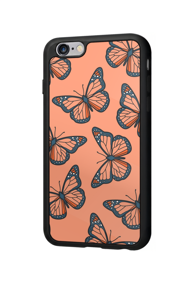 iPhone 6 Plus Uyumlu Kelebek Tasarımlı Glossy Premium Kılıf