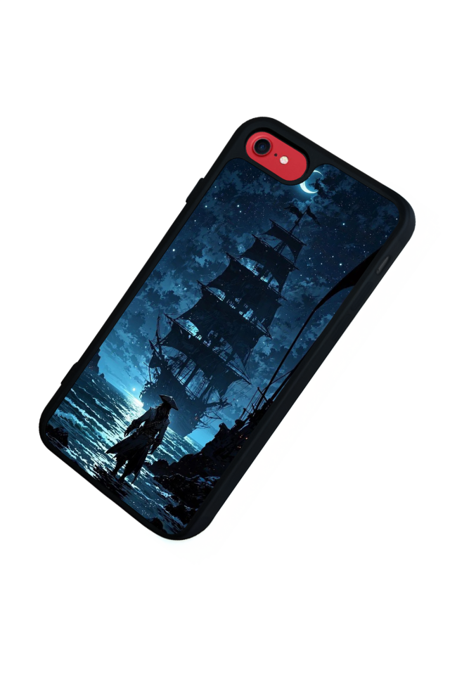 iPhone 8 Uyumlu Korsan Tasarımlı Glossy Premium Kılıf