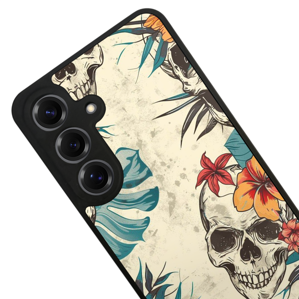 Samsung Galaxy S25 Uyumlu KuruKafa Tasarımlı Glossy Premium Kılıf