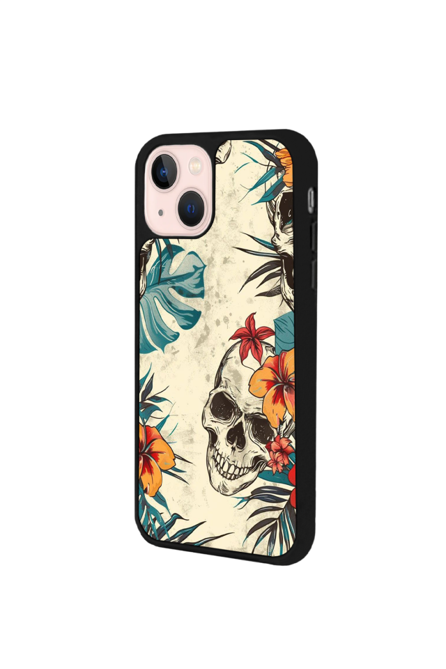 iPhone 13/14 Uyumlu KuruKafa Tasarımlı Glossy Premium Kılıf