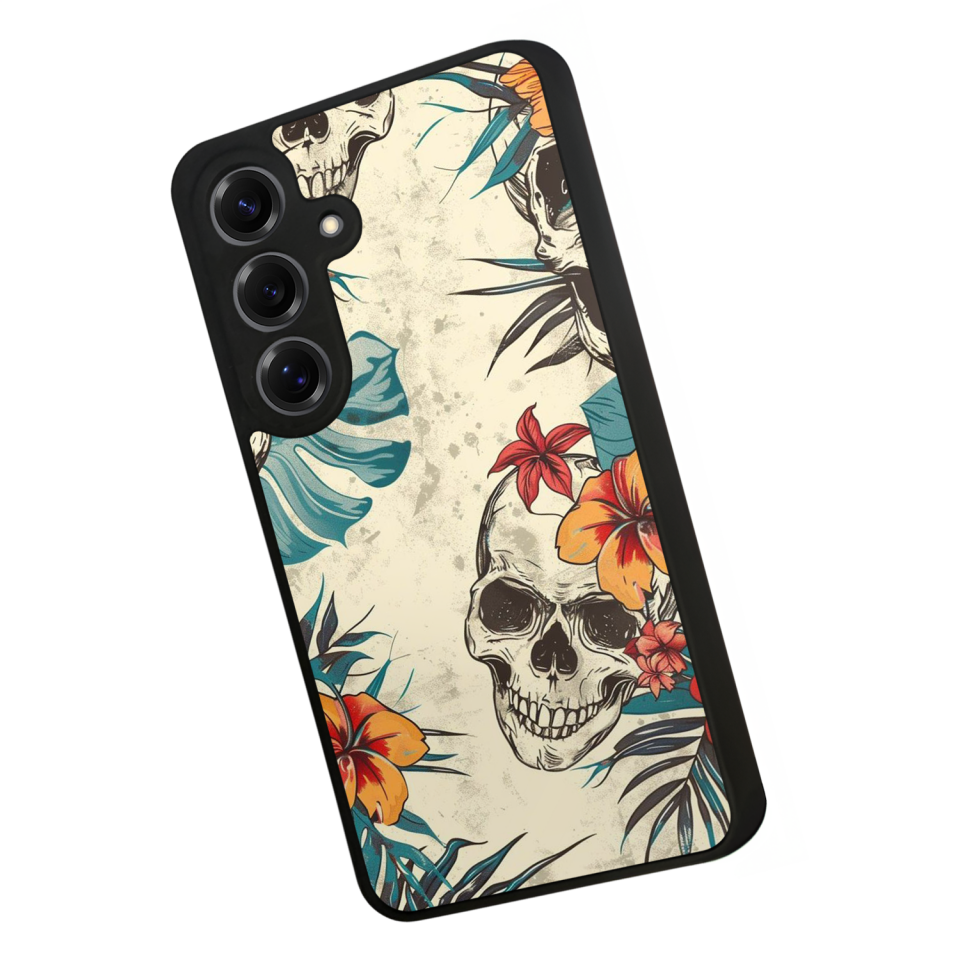 Samsung Galaxy S25 Uyumlu KuruKafa Tasarımlı Glossy Premium Kılıf