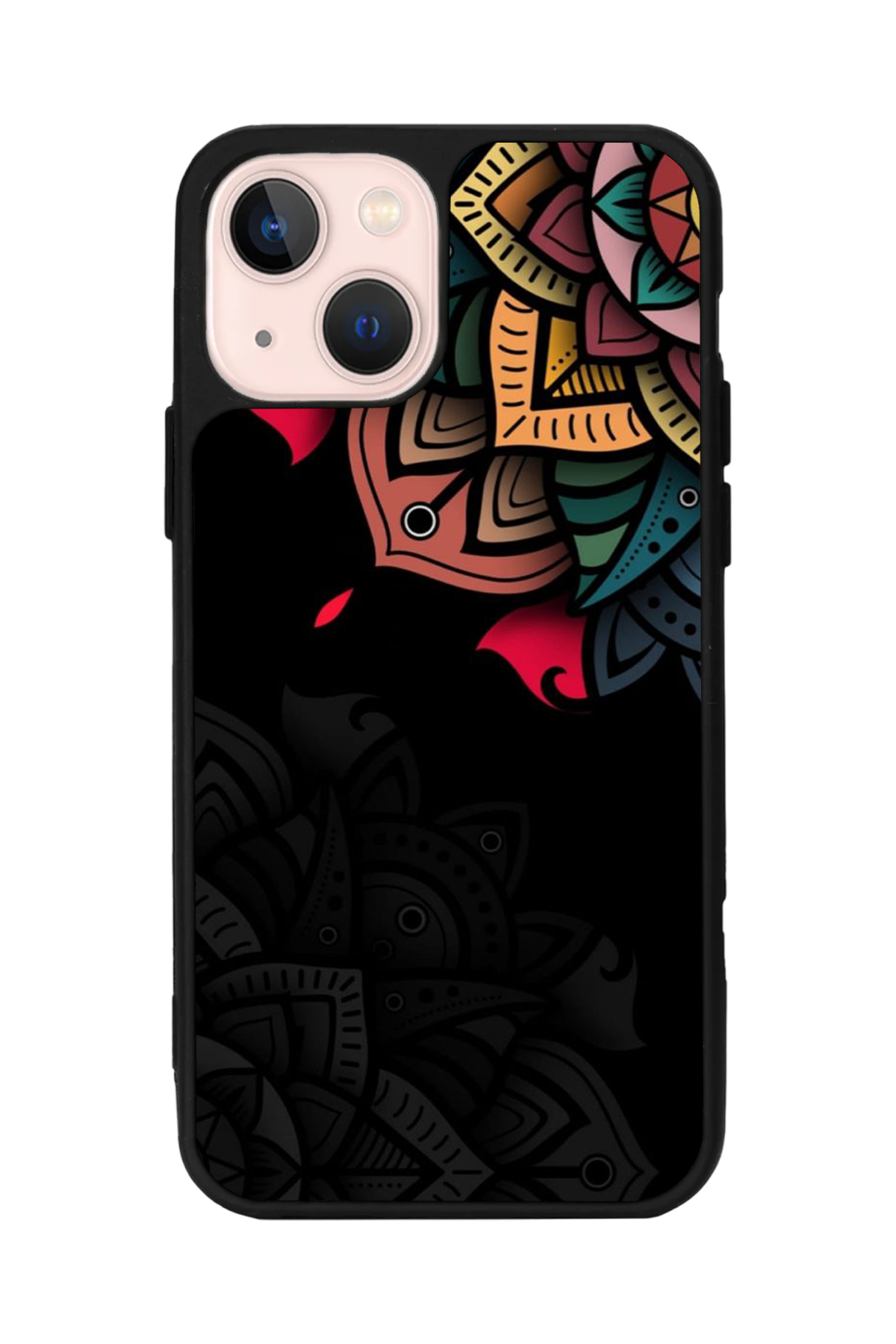 iPhone 15 Plus Uyumlu Mandala Tasarımlı Glossy Premium Kılıf