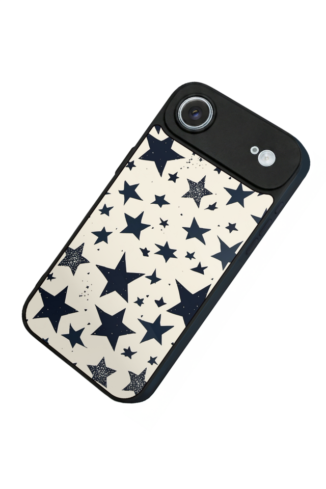 iPhone 17 Air Uyumlu Retro Yildizlar Tasarımlı Glossy Premium Kılıf