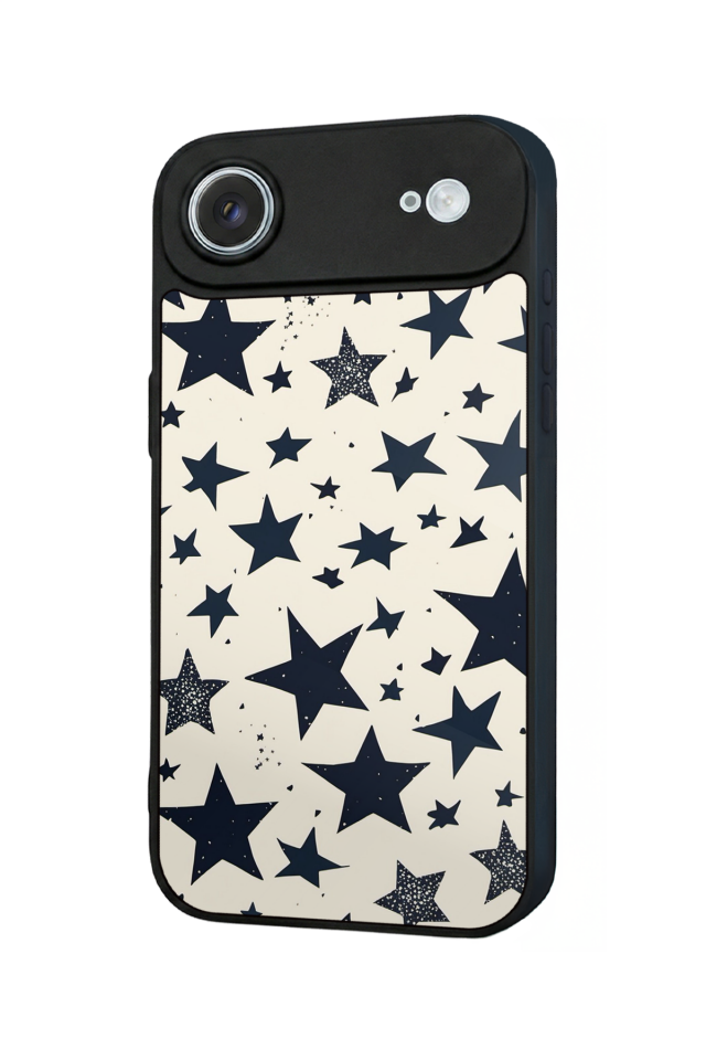 iPhone 17 Air Uyumlu Retro Yildizlar Tasarımlı Glossy Premium Kılıf
