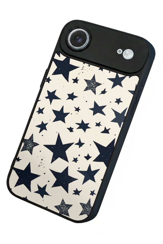 iPhone 17 Air Uyumlu Retro Yildizlar Tasarımlı Glossy Premium Kılıf
