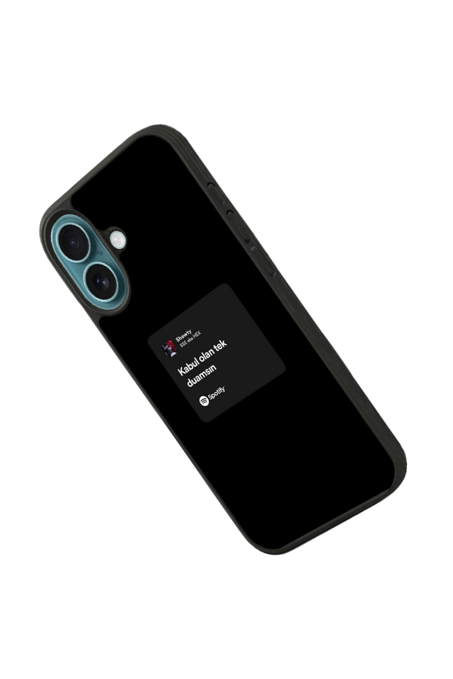 iPhone 16 Uyumlu Sarki Sozleri Tasarımlı Glossy Premium Kılıf